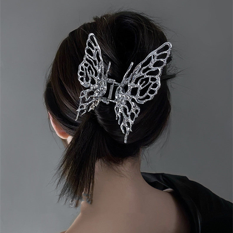 Liquid Butterfly Back Head Hair Clip For Women