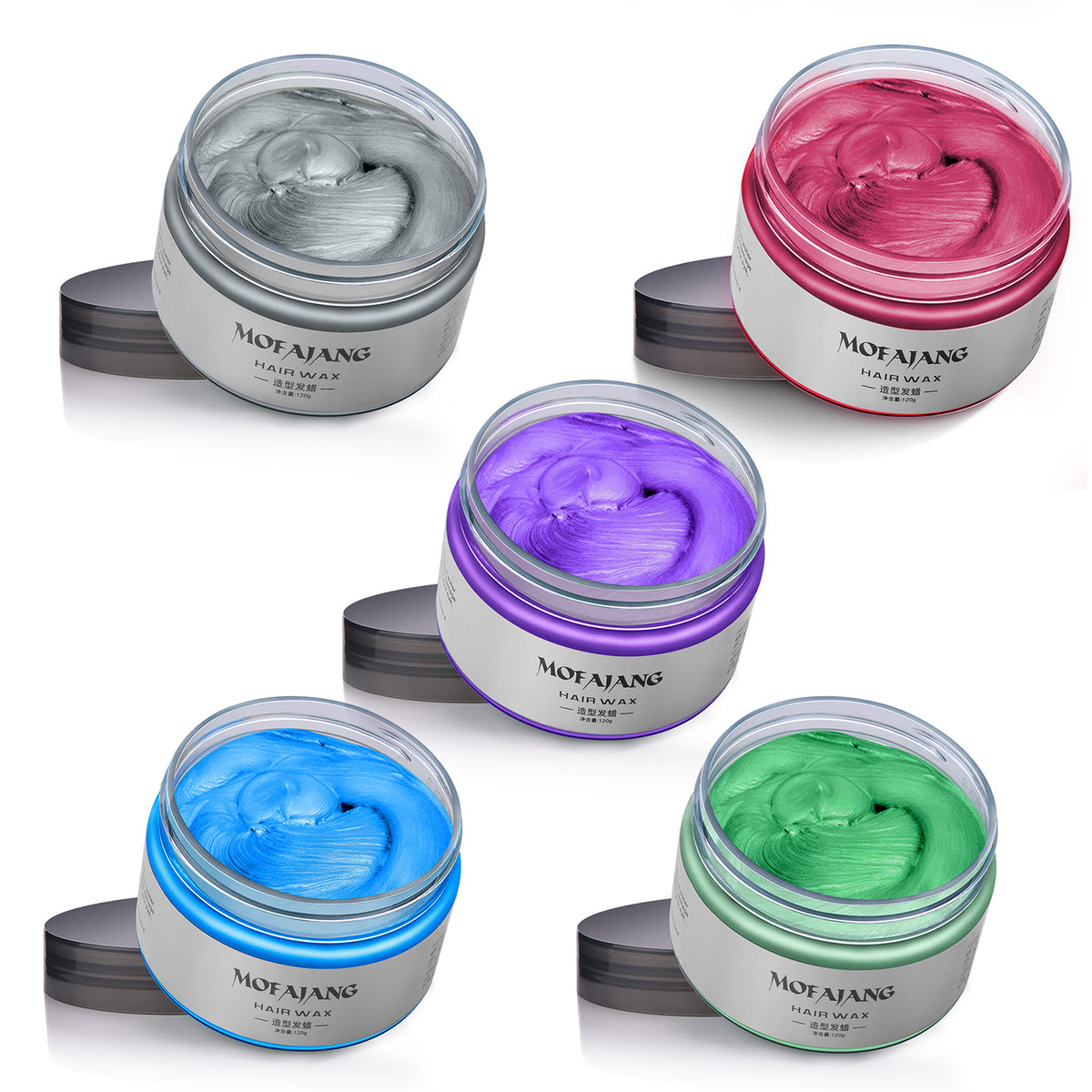 Hair Colour Wax,120g Temporary Coloured Hair Paint Wax, Easy Washable Colour Change Hair Dye For Kids,Women,Men Color Haircarecombatgel