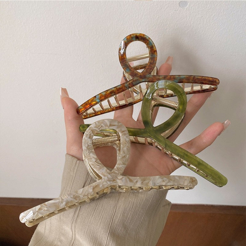 Retro French Simple Hair Clip Women
