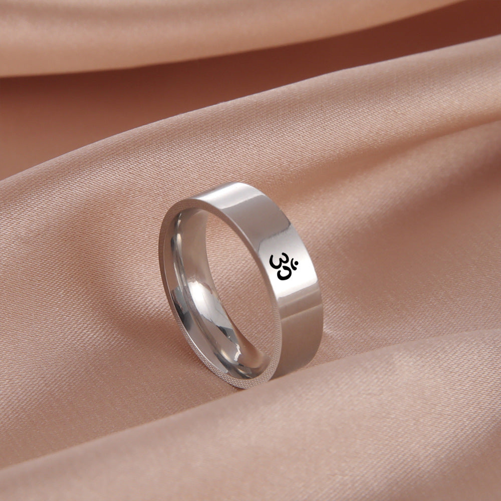 Stainless Steel Yoga Ring For Men Women Yoga