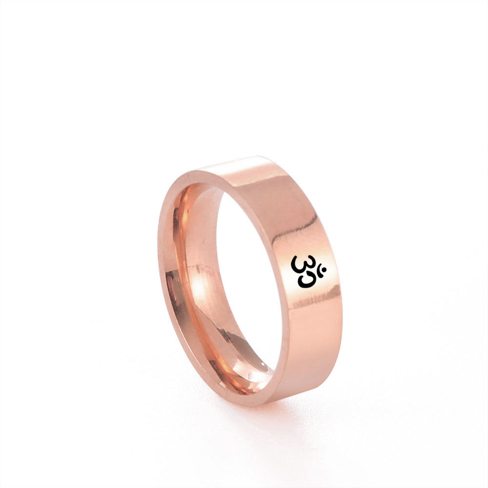Stainless Steel Yoga Ring For Men Women Yoga